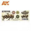 AK Interactive AK11666 3G BUNDESWEHR DESERT CAMOUFLAGE COLORS 3x17 ml
